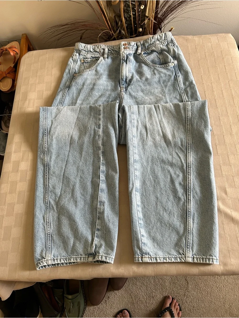 Free People We The Free Aster High Rise Straight Leg Jean